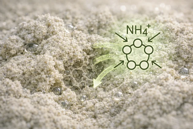 zeolith granulat zur bindung von ammonium nh4